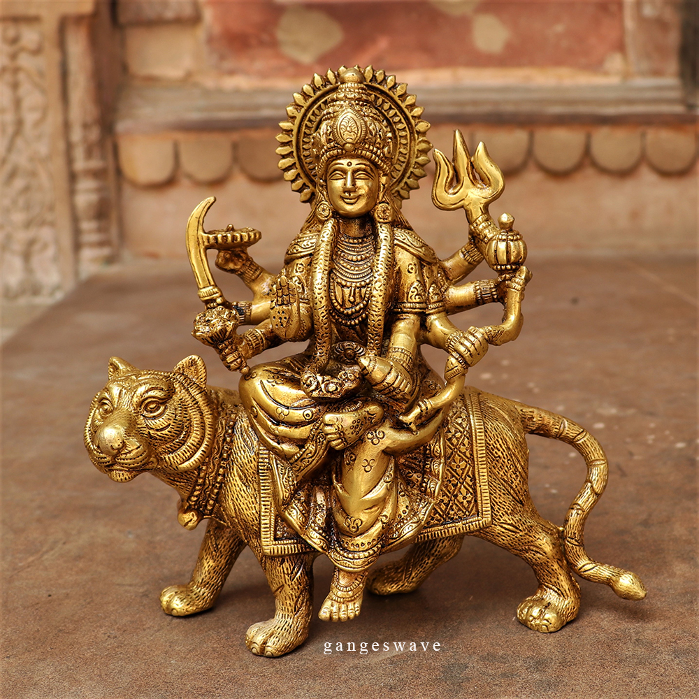 Ma Sherawali Brass Statue Buy exclusive brass statues, collectibles