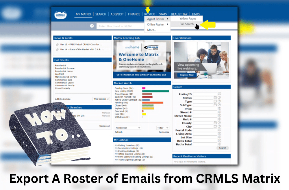Exporting an Agent Roster from CRMLS Matrix – GAOR