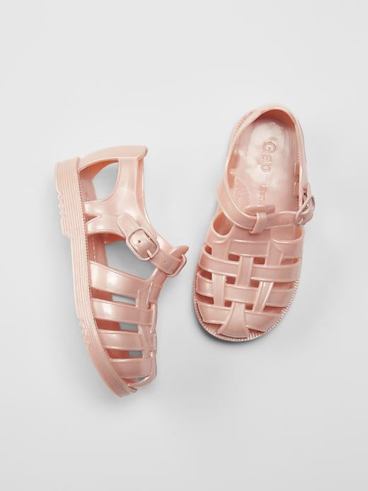 Basketweave jelly sandals Gap