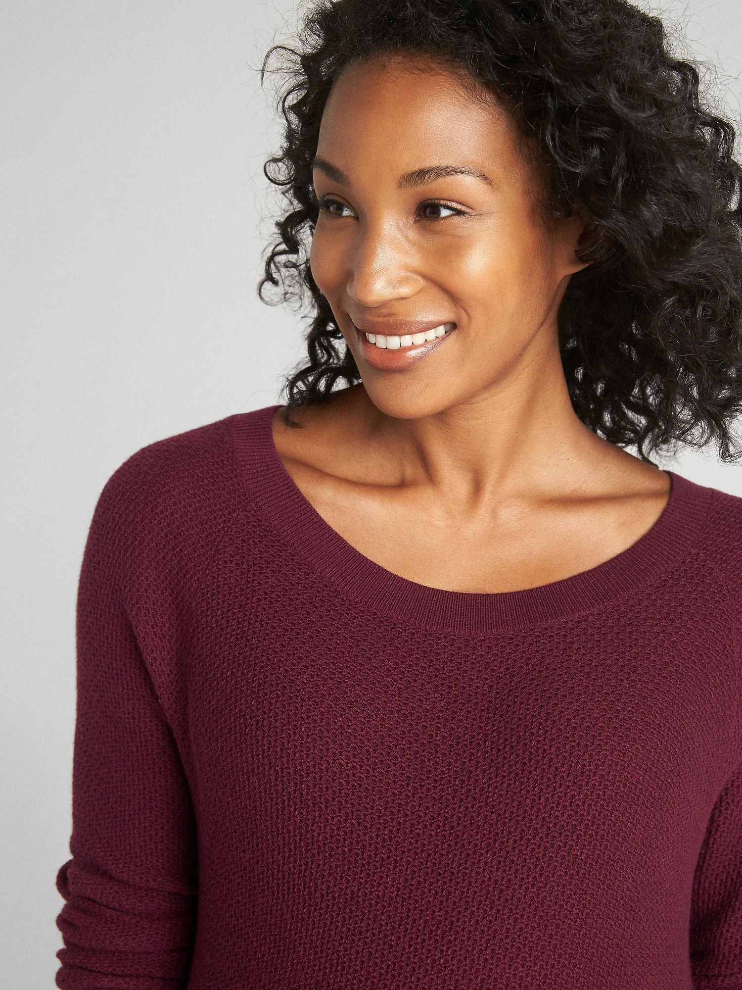 Maternity Long Sleeve Textured Sweater Tunic Gap