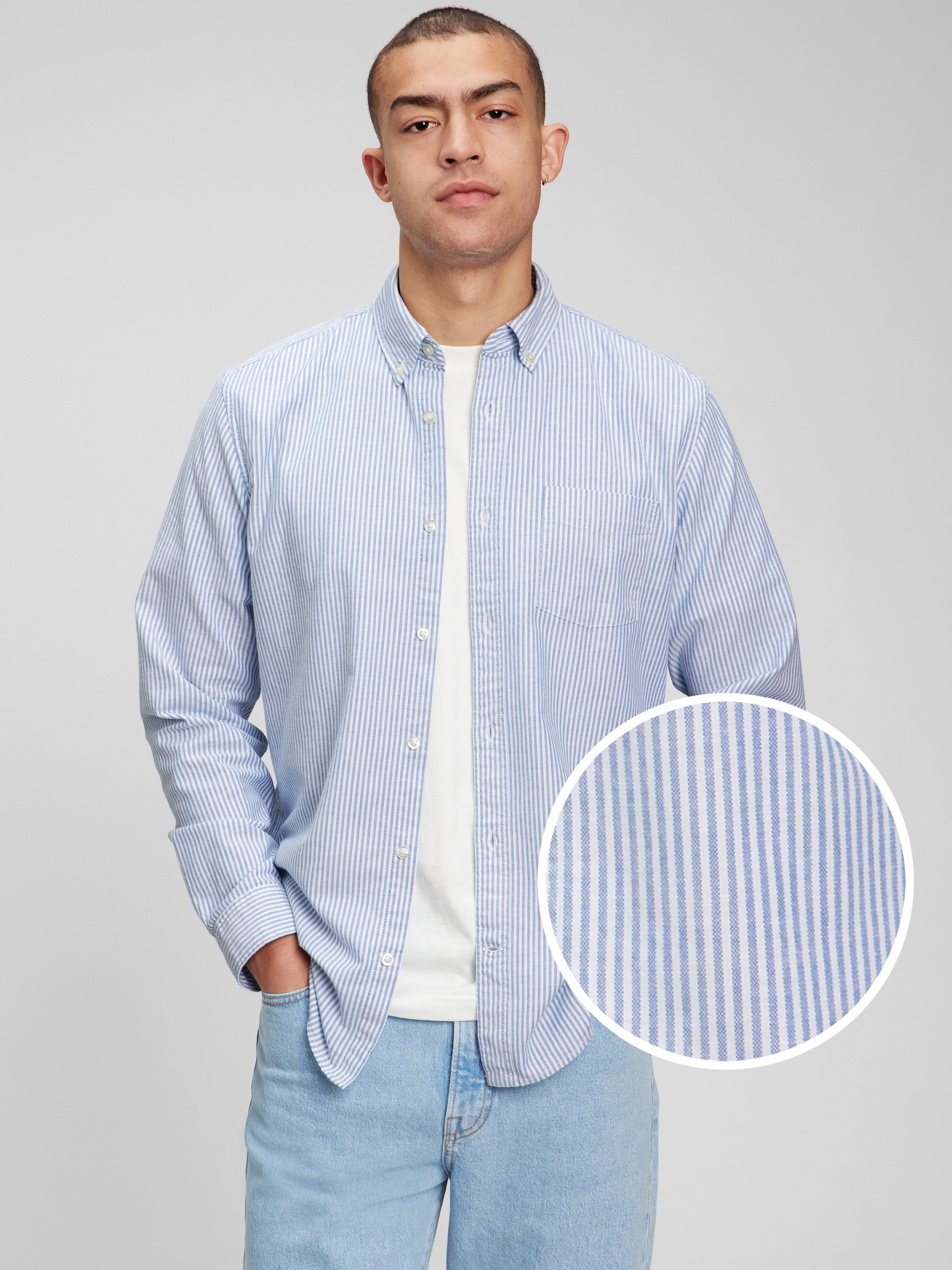 Classic Oxford Shirt in Standard Fit Gap