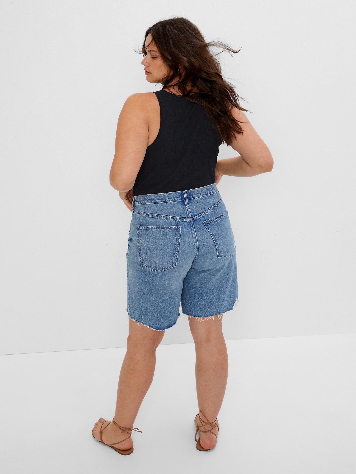 Denim Board Shorts with Washwell Gap