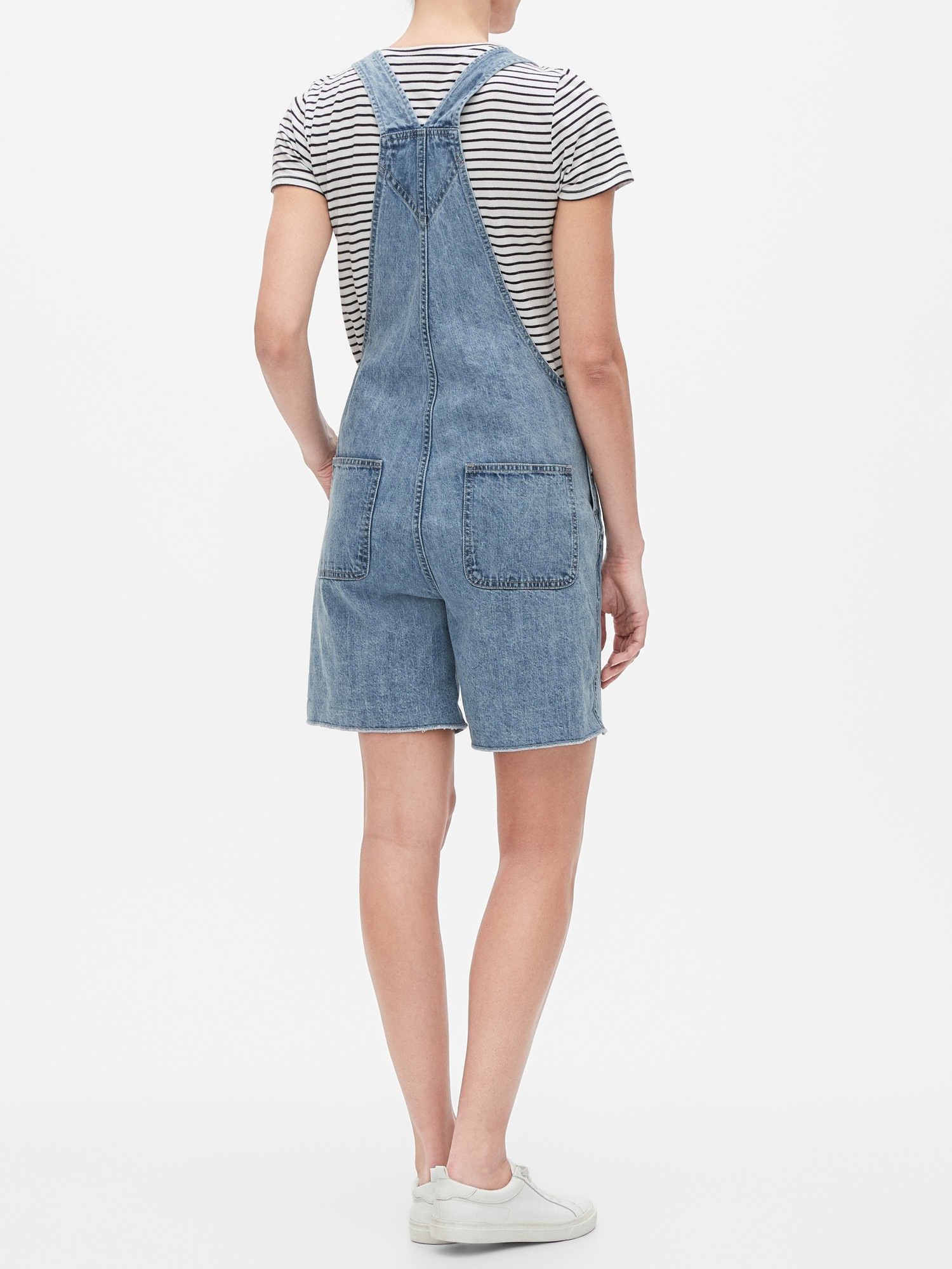 Denim Shortalls Gap Factory