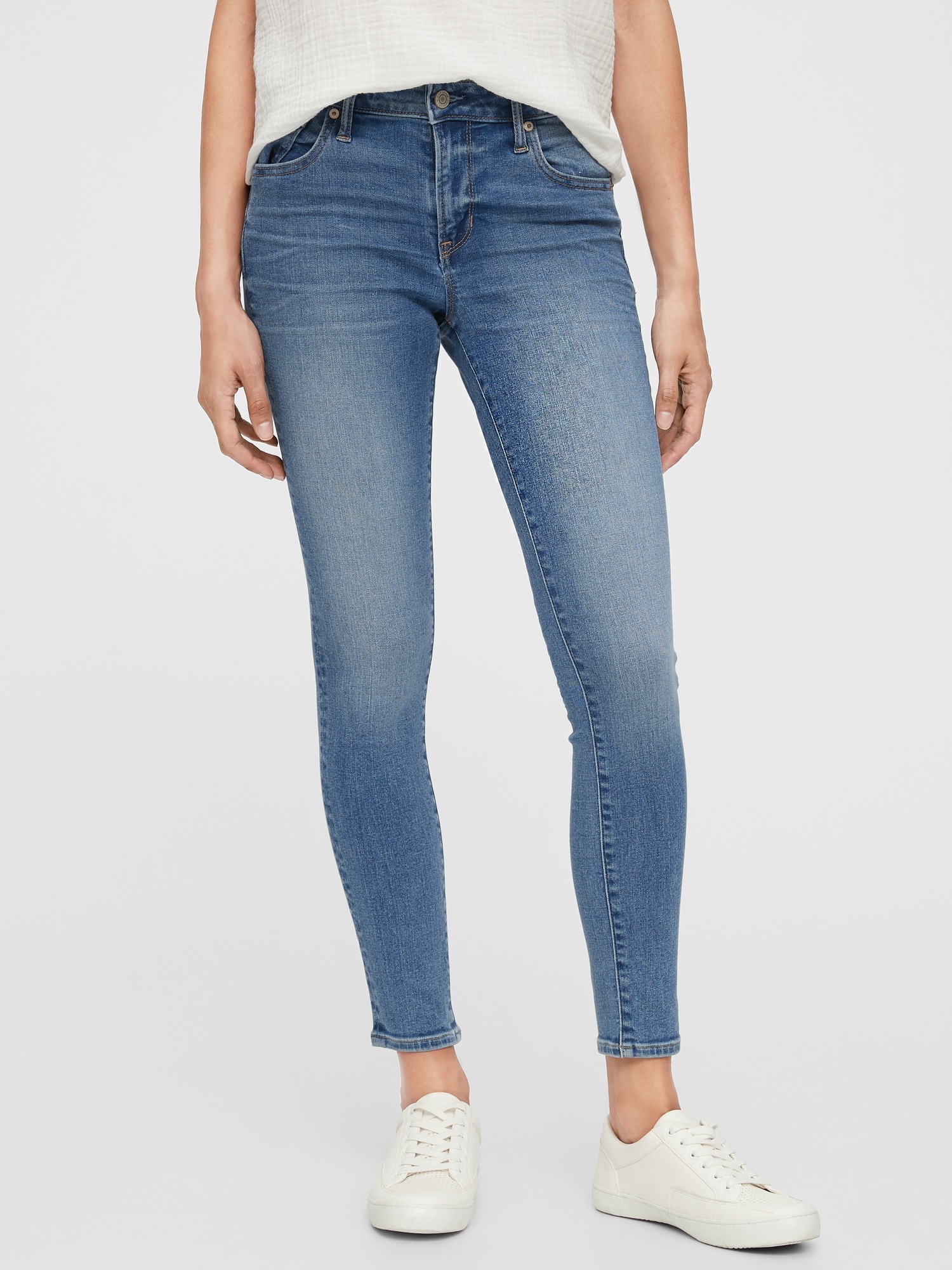 Mid Rise Universal Legging Jeans With Washwell™ Gap Factory