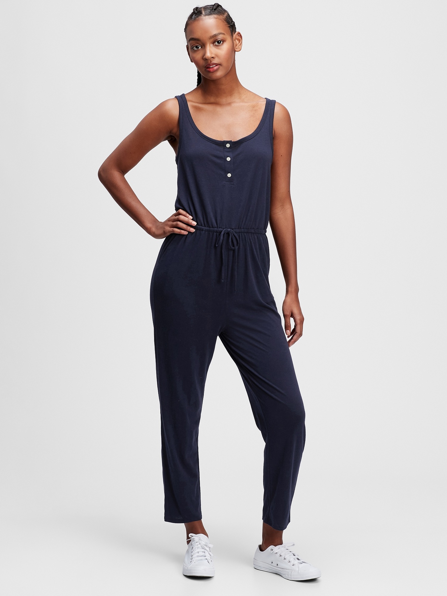 Henley Jumpsuit Gap Factory