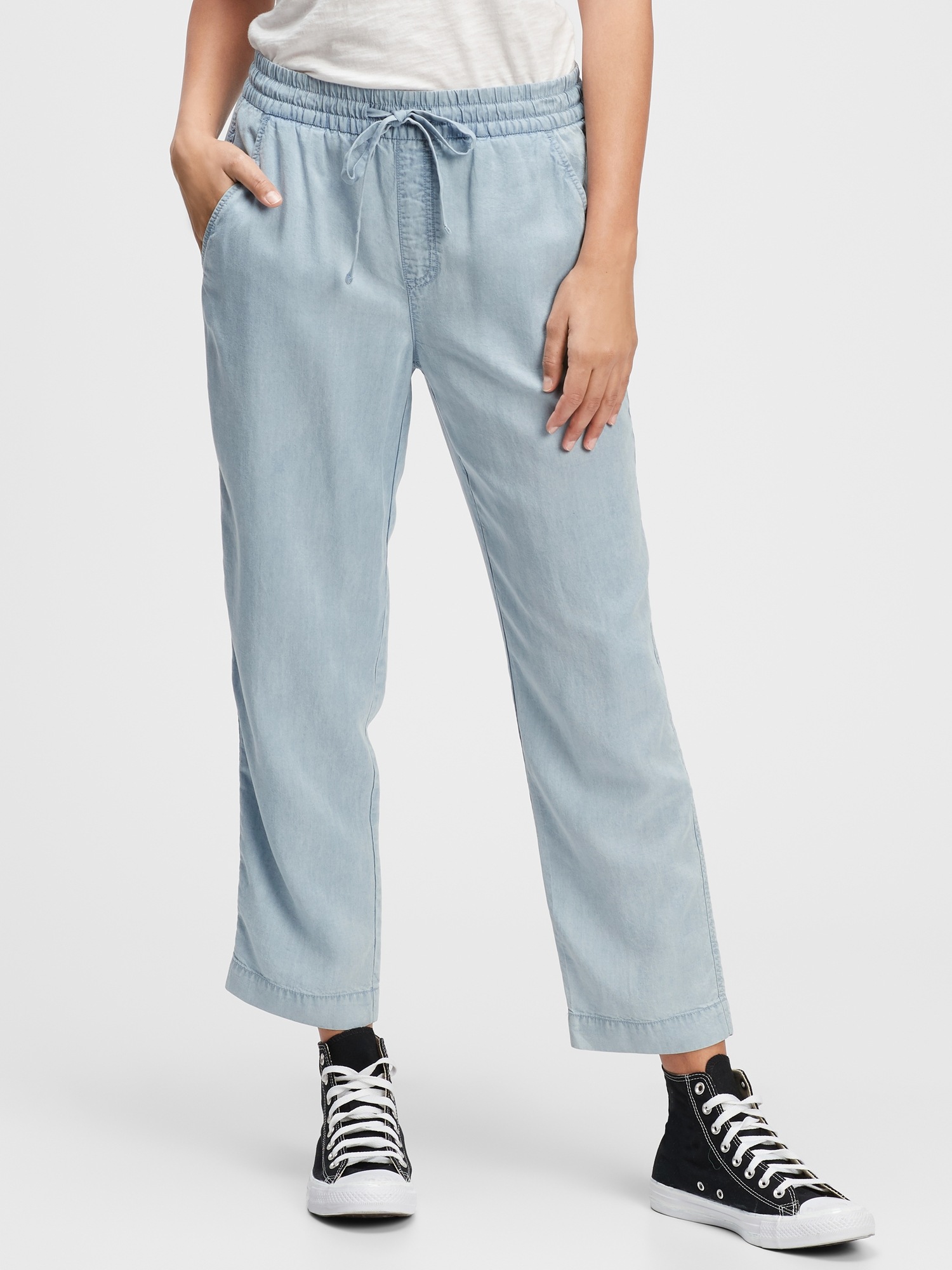 TENCEL™ Easy Straight PullOn Pants Gap Factory