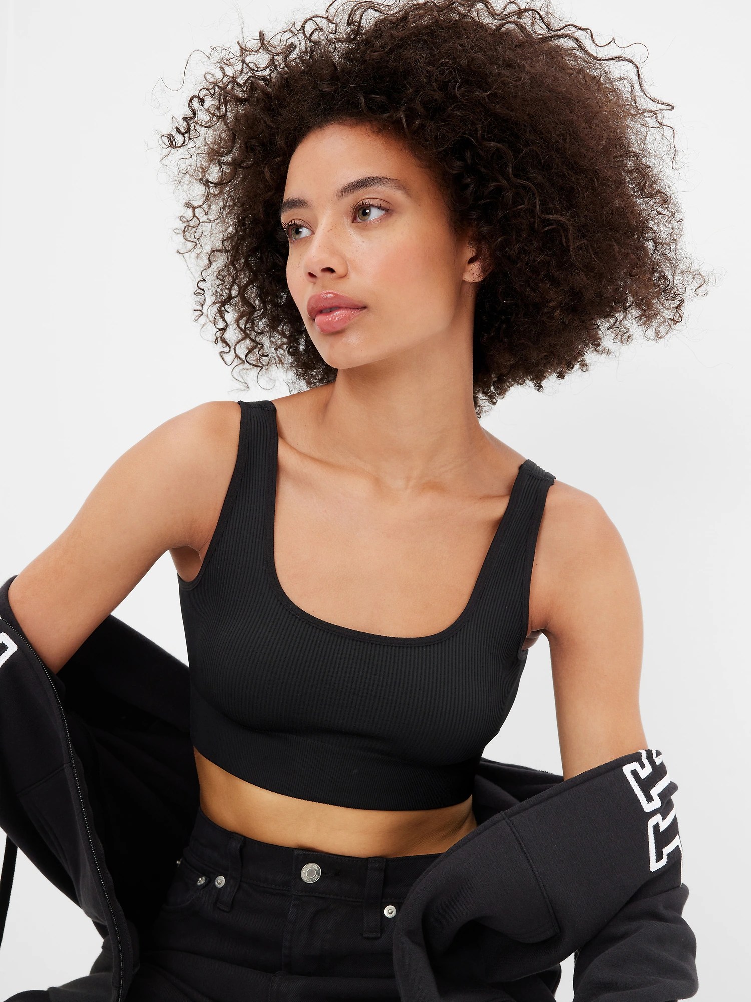 Seamless Ribbed Bralette Gap Factory