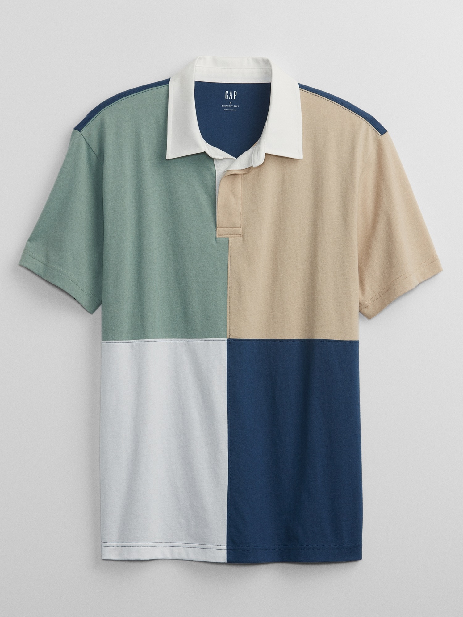 Relaxed Colorblock Rugby Shirt Gap Factory