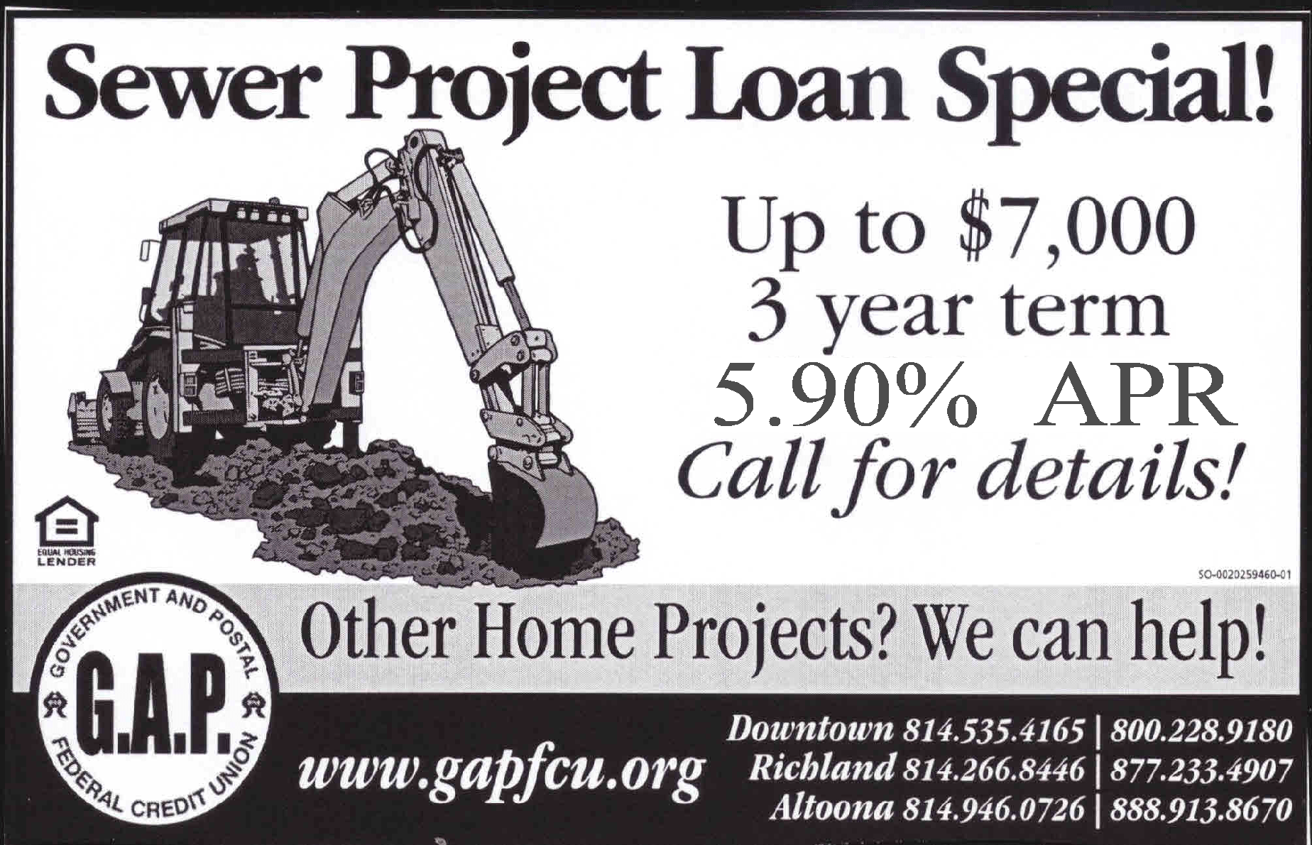 SewerProject2015 G.A.P. Federal Credit Union