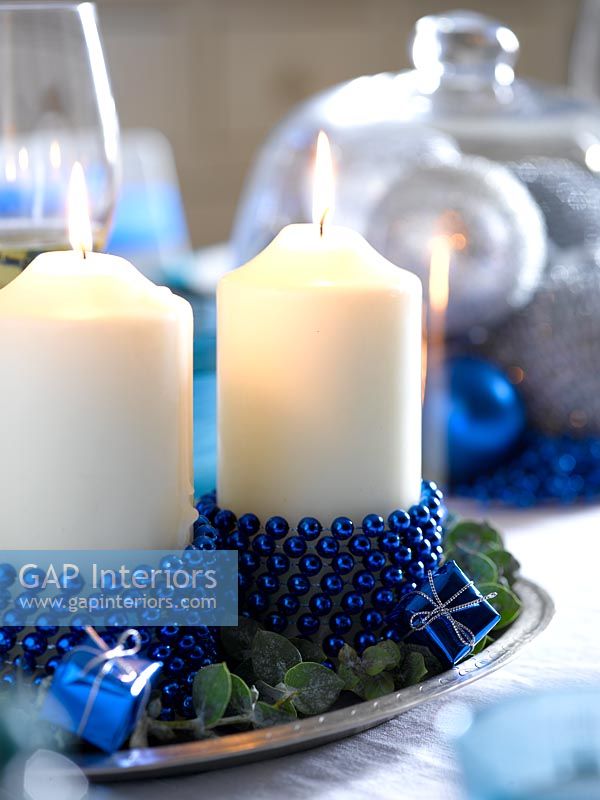 Christmas candles... stock photo by Dan Duchars, Image 0052000