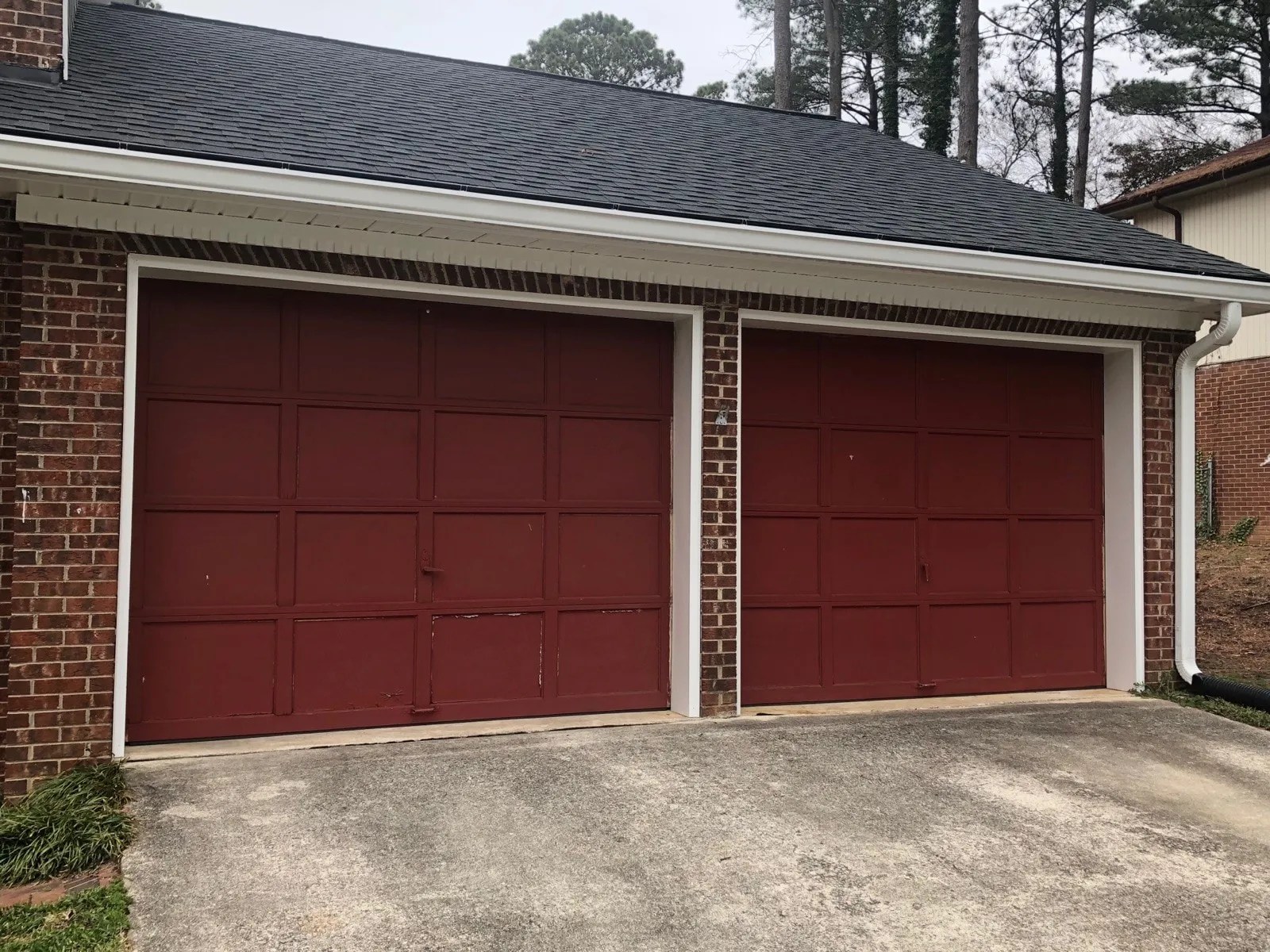 Cary, NC Garage Door Before and After Update Garage Door Specialist