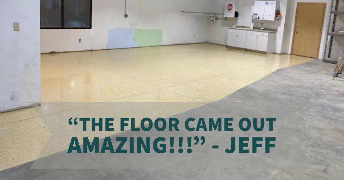 Tan Polyurea Jeff's Garage Floor Project Garage Flooring LLC