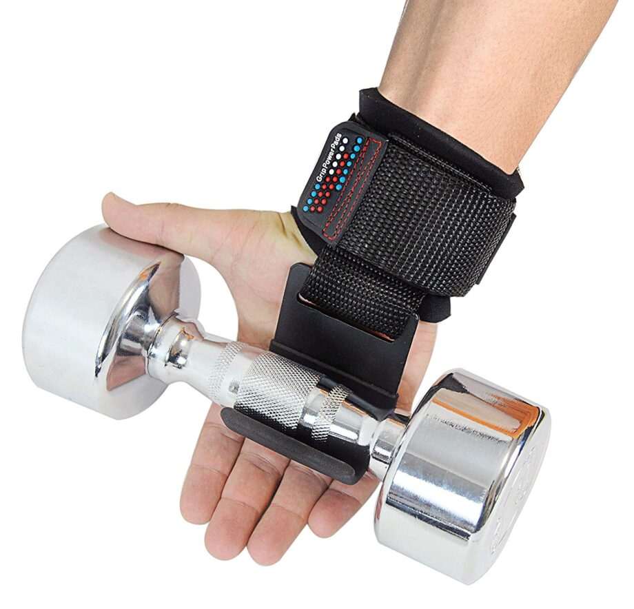 Grip Power Pads Heavy Duty PRO Metal Lifting Steel Hooks Garage Gym