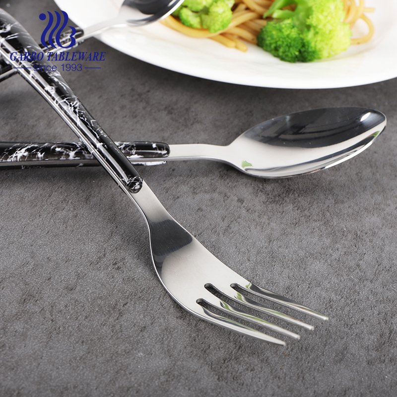 Highend stainless steel forks with ABS material handles