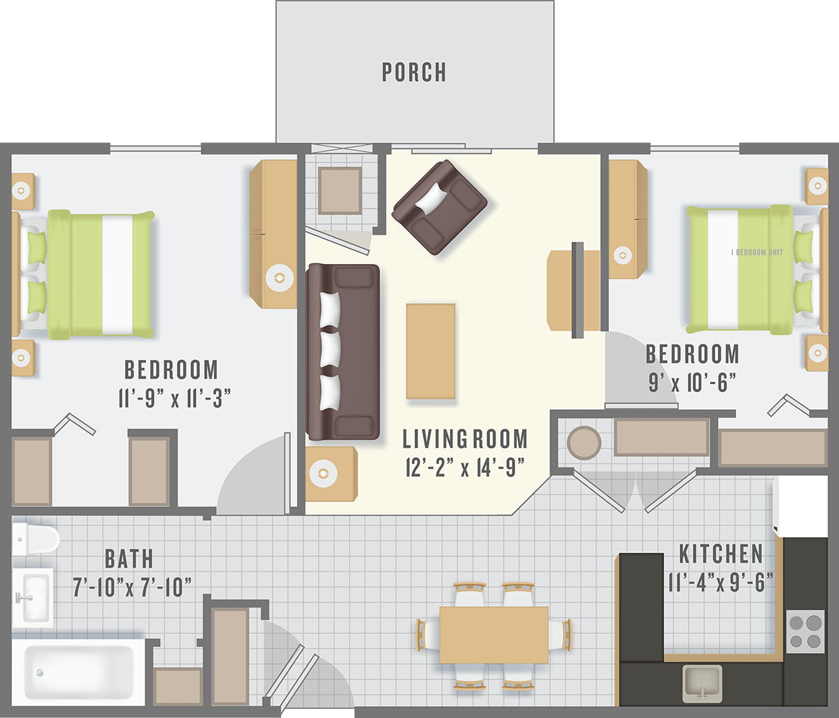 Apartment Floor Plans & Gallery Garden Gate Apartments West Seneca, NY