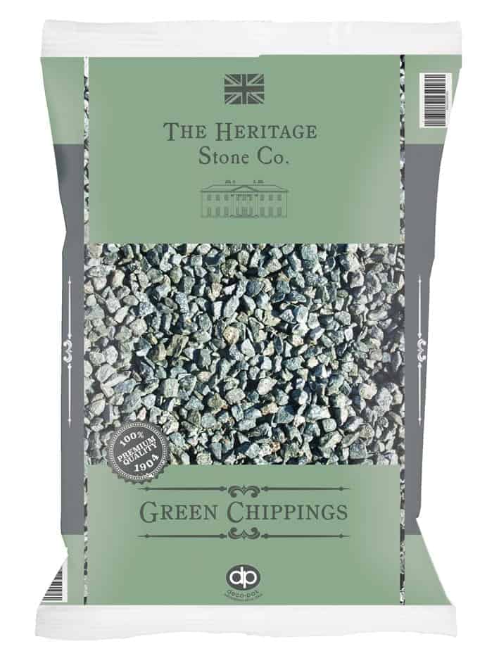 Green Granite Chippings 20mm Garden Hub