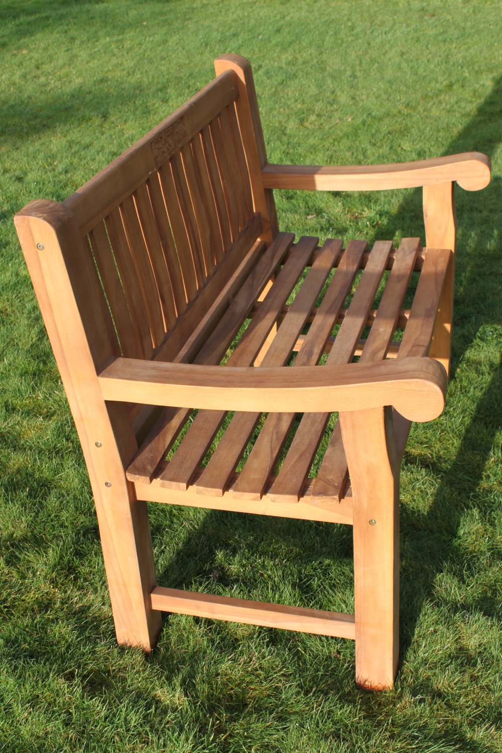 Solid Teak 3 Seater Garden Bench With Rose Carving1.5M Wide Garden