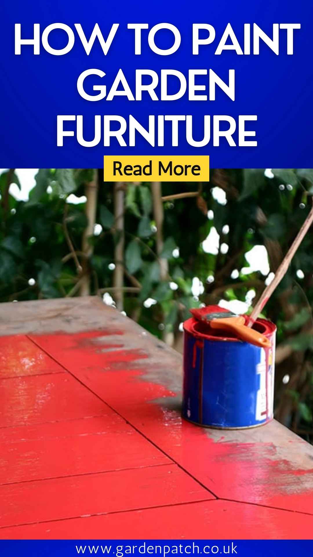 How to Paint Garden Furniture Garden Patch