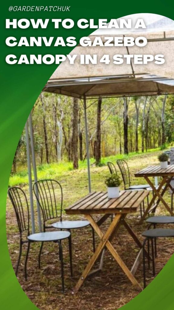How to Clean A Canvas Gazebo Canopy in 4 Steps