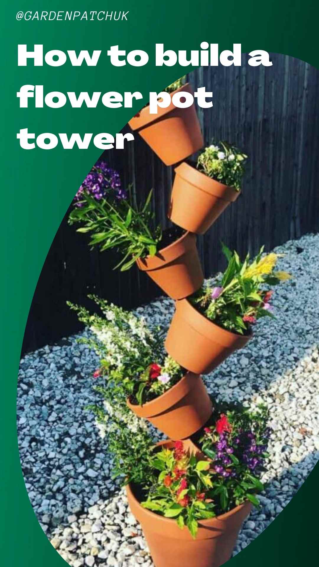 How to Build a Flower Pot Tower Garden Patch