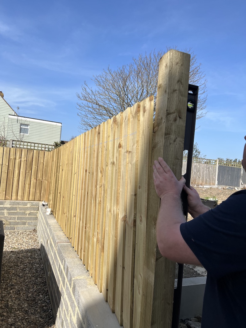 How to add a fence on top of a wall step by step » Shetland's Garden