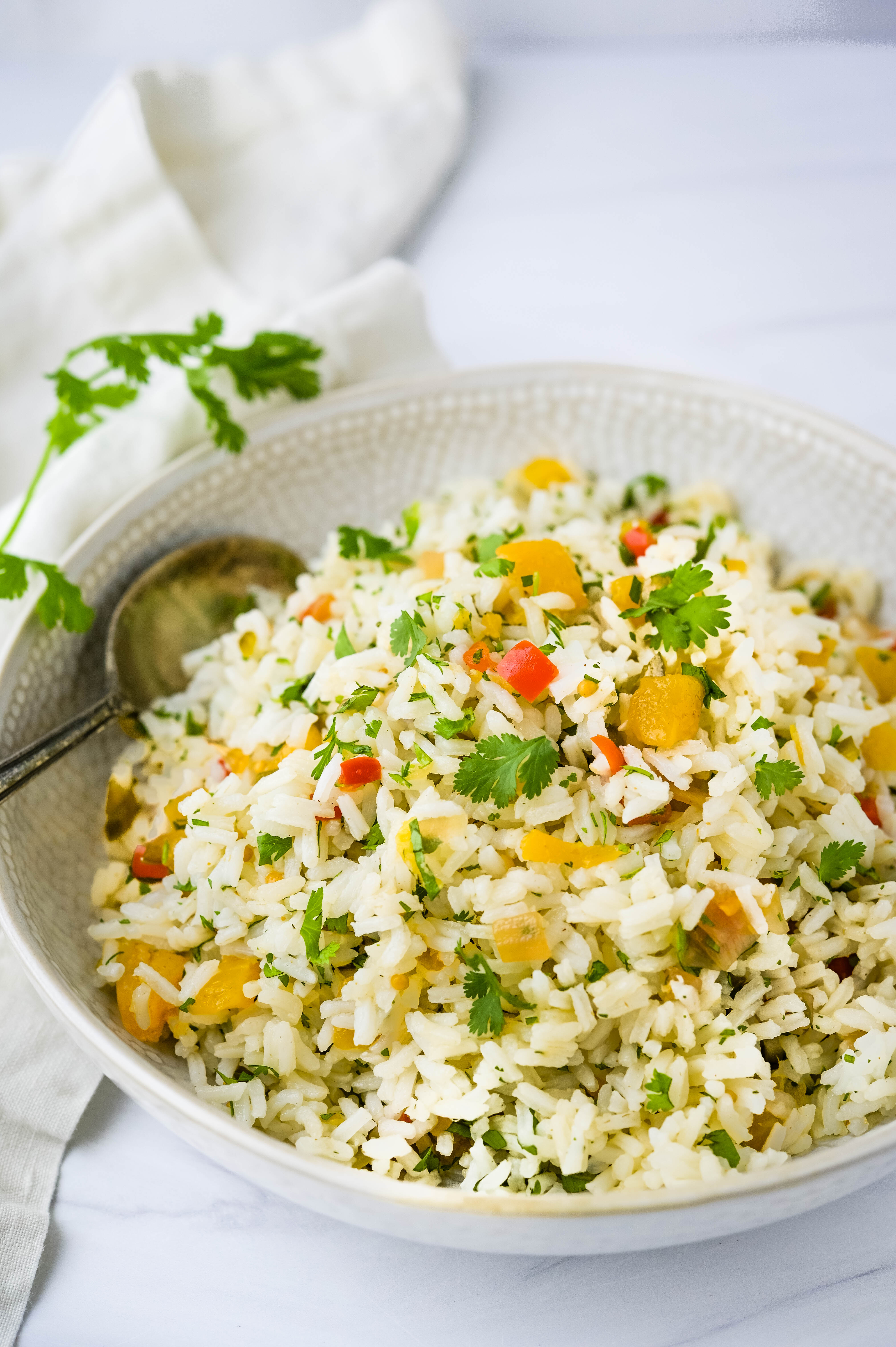Simple Hawaiian Rice Pilaf with Pineapple Chutney Garlic & Zest