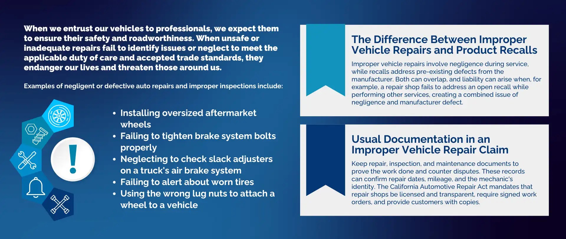 Auto Repair Negligence Attorney in Los Angeles — Mardirossian Akaragian LLP