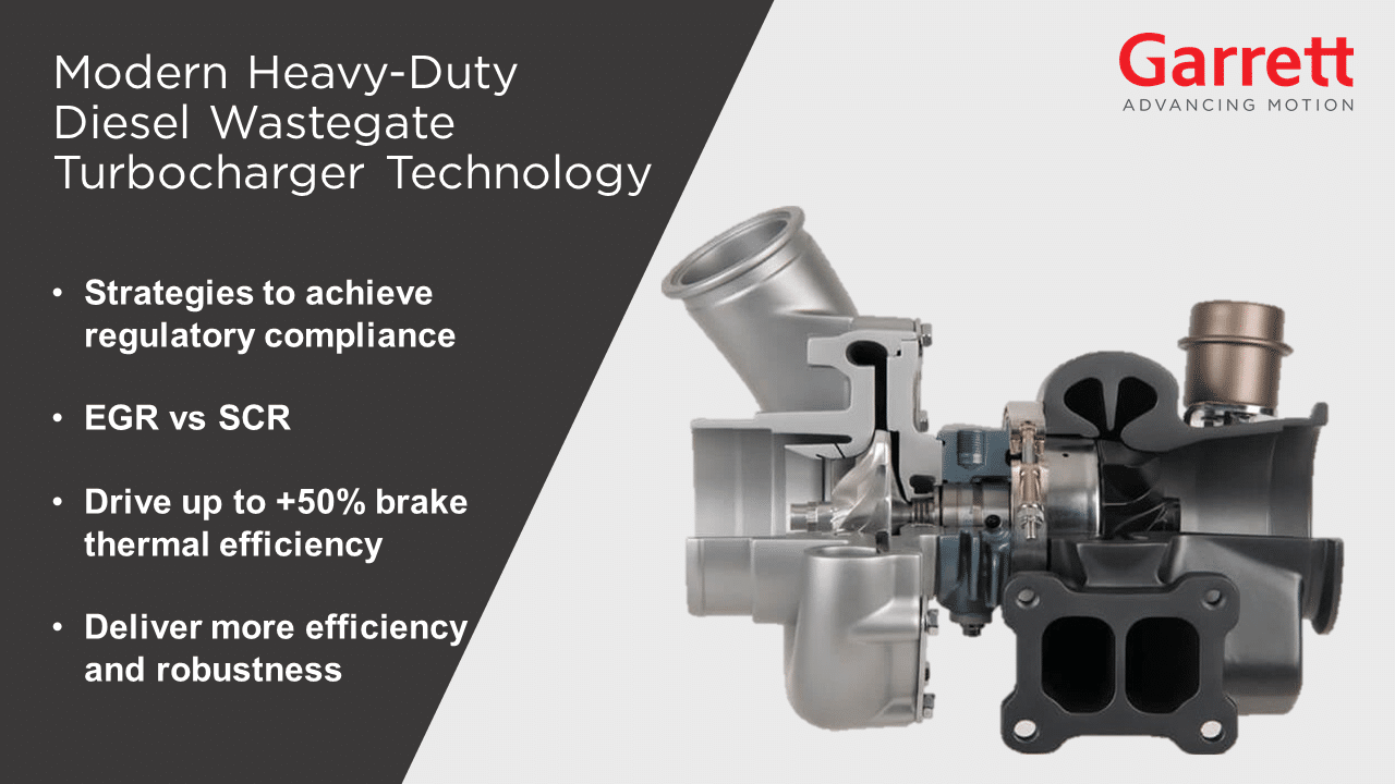 Modern HeavyDuty Diesel Wastegate Turbocharger Technology Garrett Motion