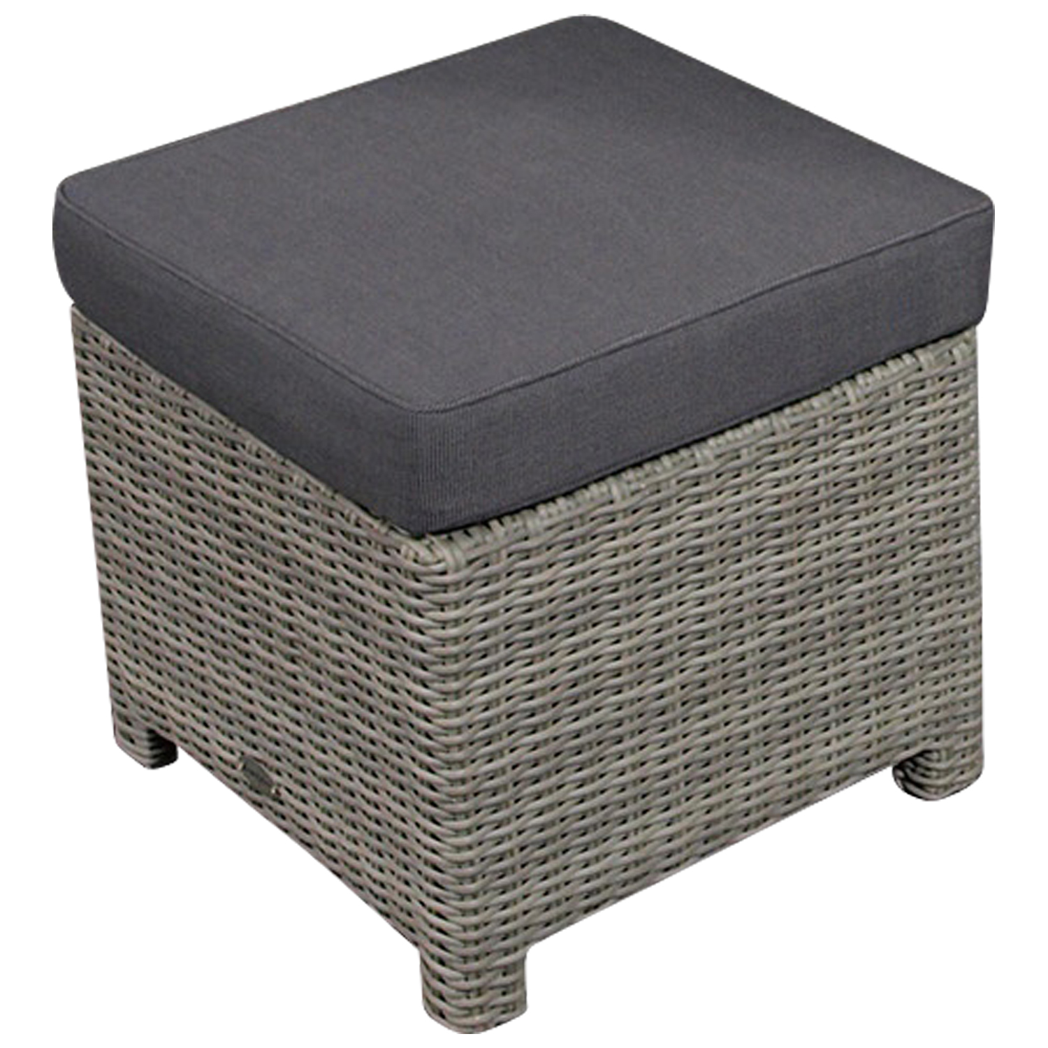 Hocker Gartenhocker Rattanhocker Sitzhocker Polyrattan ARETA 50x50x48cm