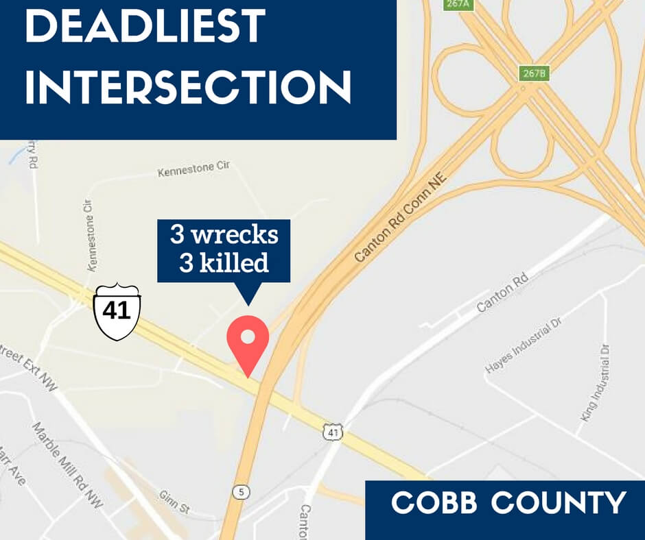 Cobb County's Deadliest Intersections Law Offices of Gary Martin Hays