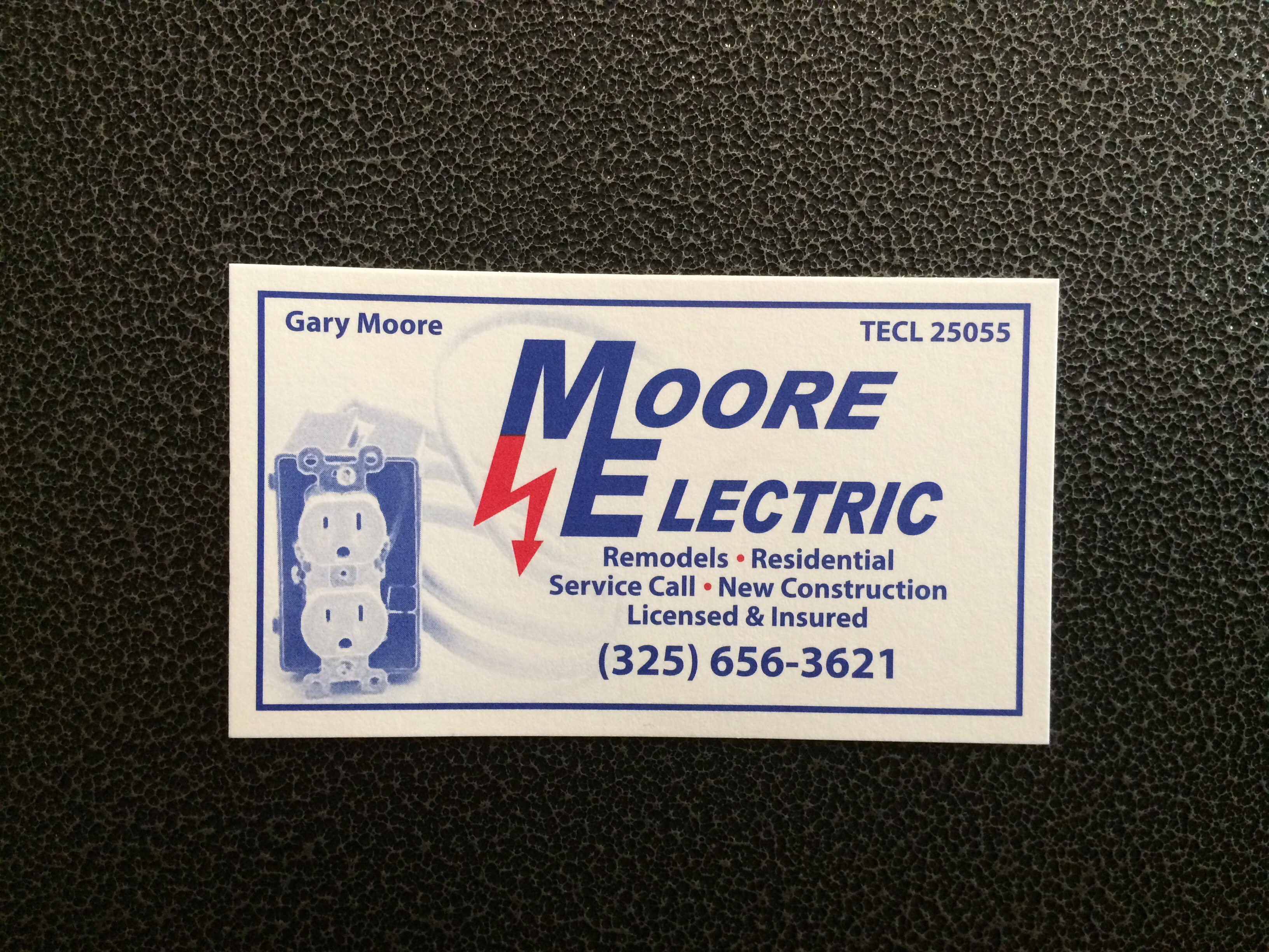 San Angelo Electrician Gary Moore Moore Electric