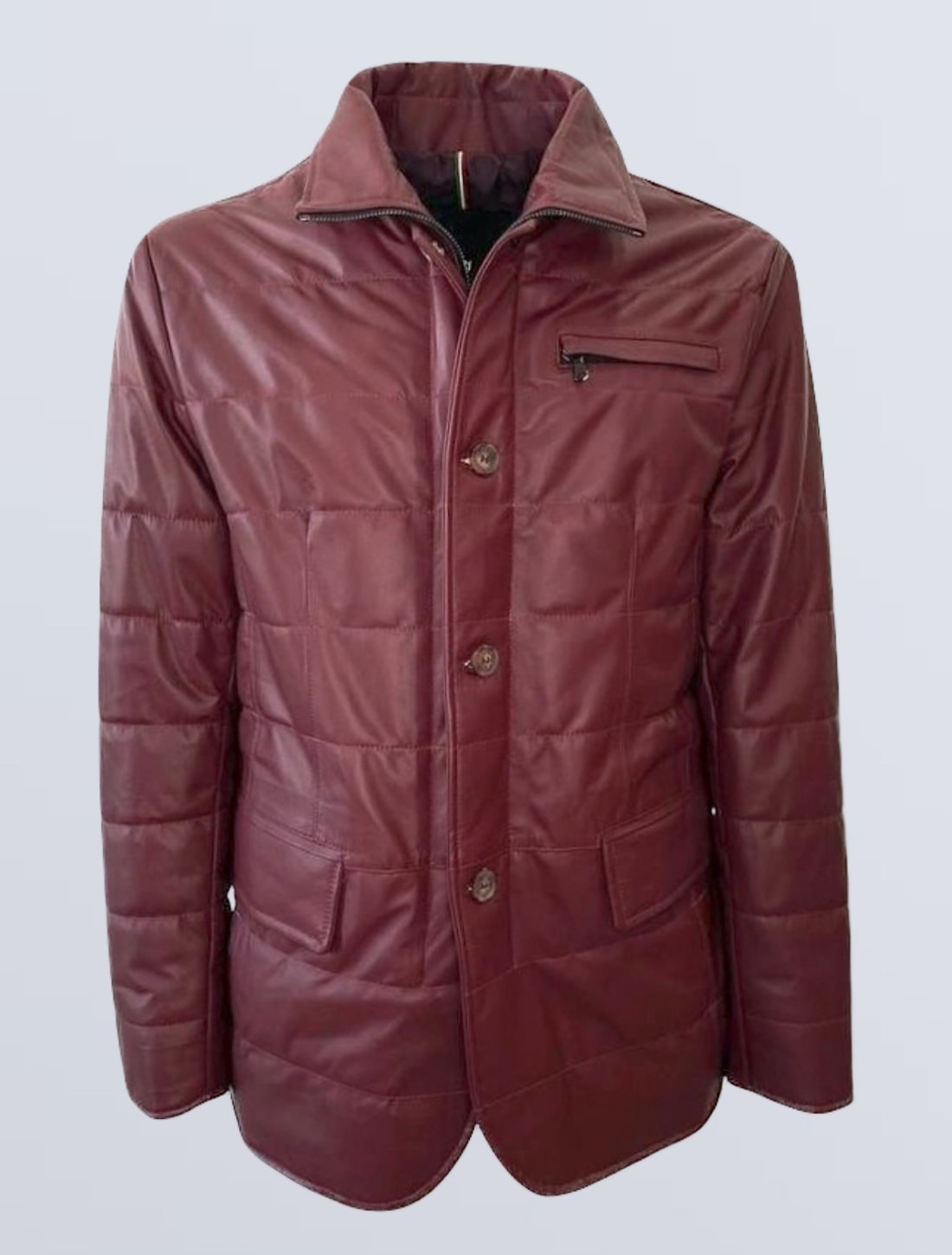 GIACCONE IN PELLE UOMO BORDEAUX MOD. SAVASTANO GASC Couture