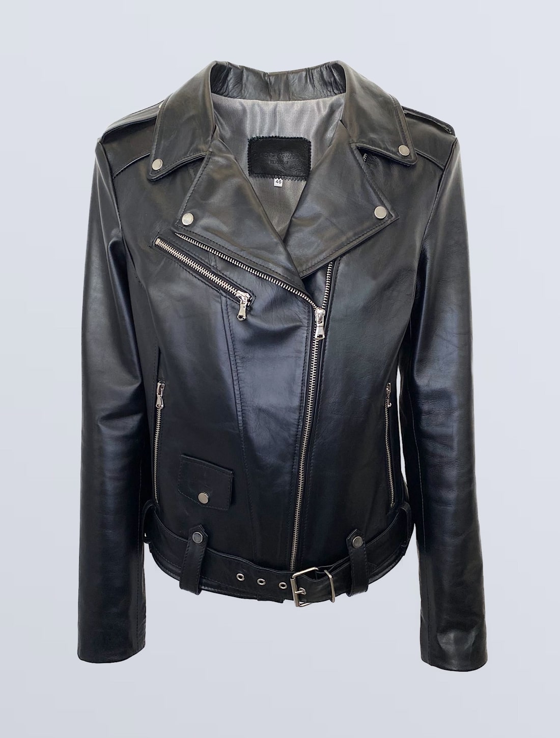 CHIODO PELLE DONNA NERO MOD. ALESSIA GASC Couture