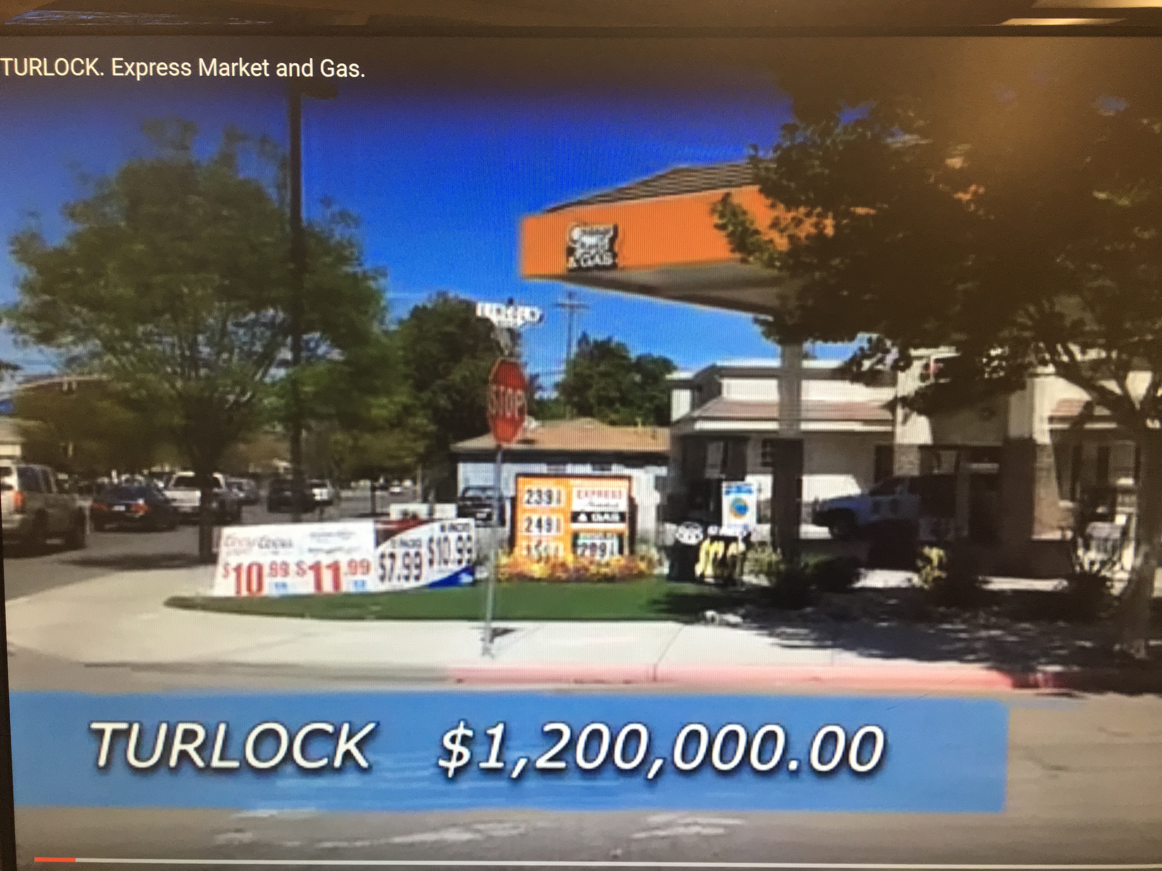 Independent gas station Stanislaus County 1,200,000 GAS STATION REALTY