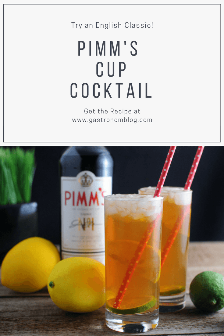Classic Pimm's Cup Cocktail Pimm's No 1 Recipe Gastronom Cocktails