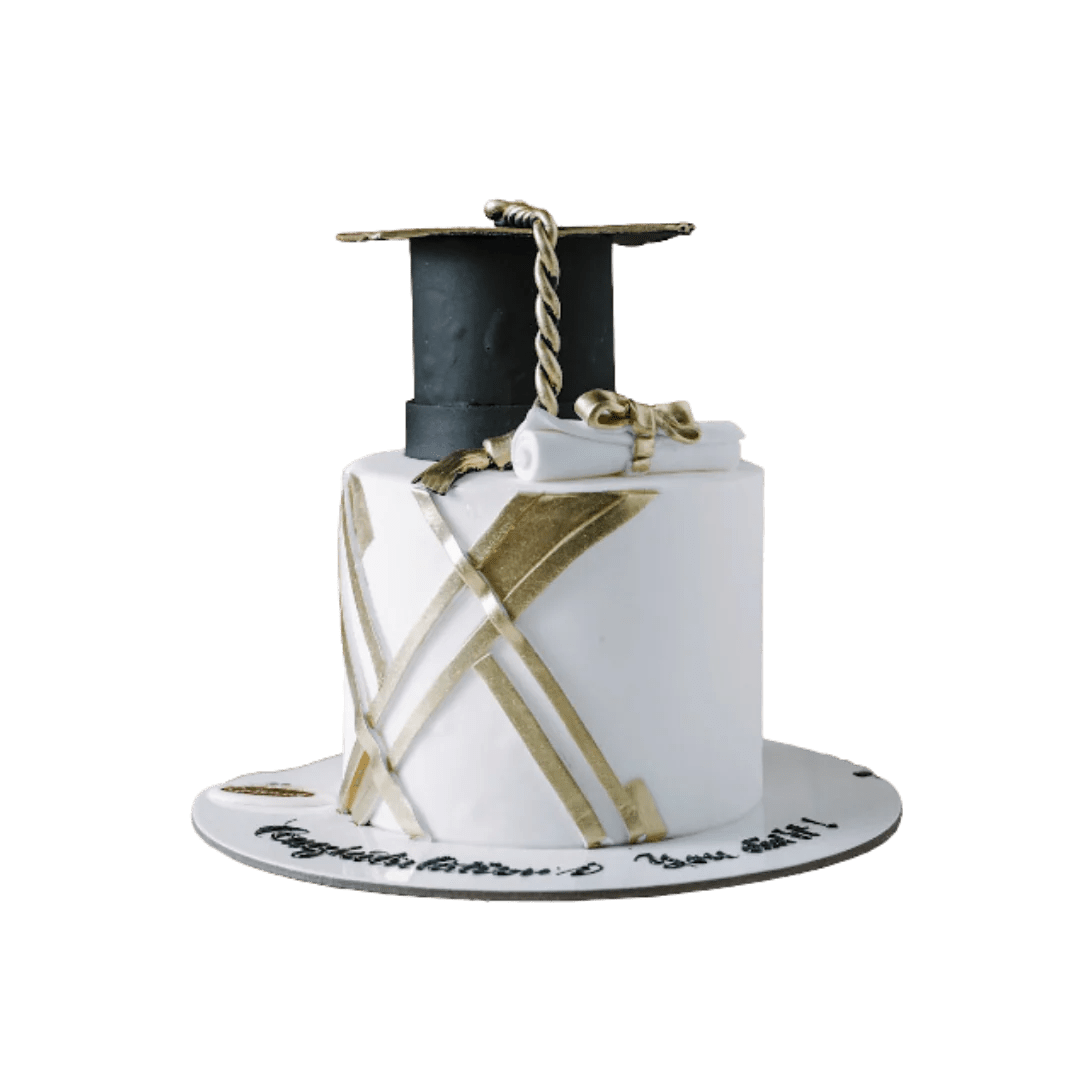 Graduation Cake Hat with Design Gateaux