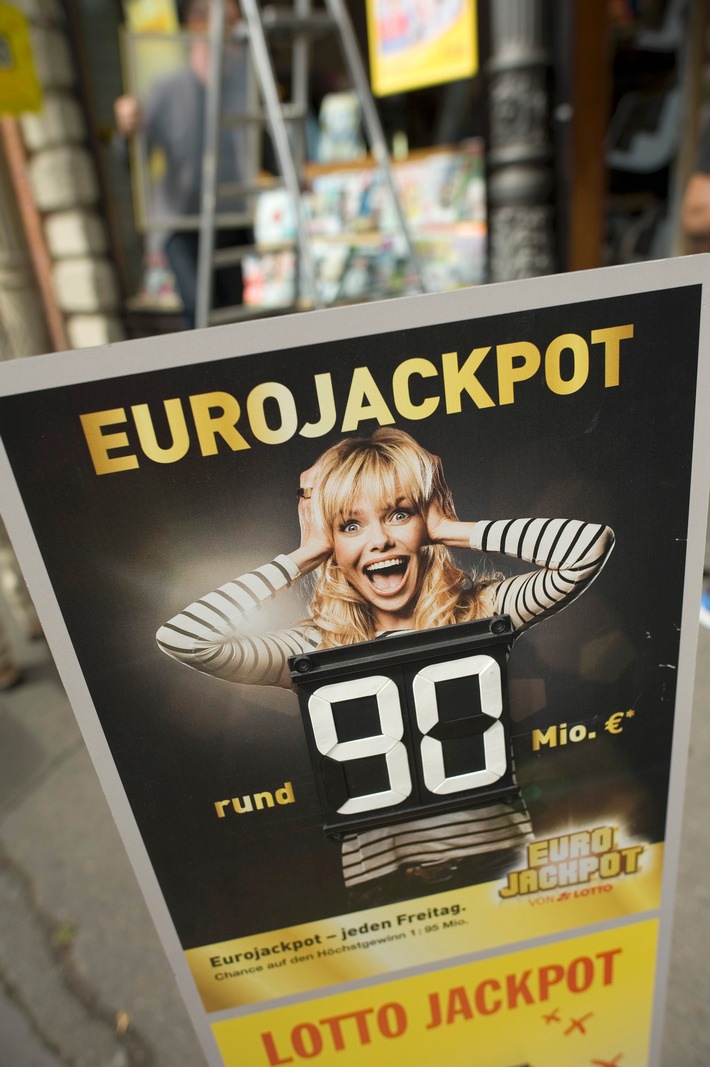 Eurojackpot steigt am Freitag auf 90 Millionen Euro / LOTTO Hessen stellt aktuelles Bildmaterial