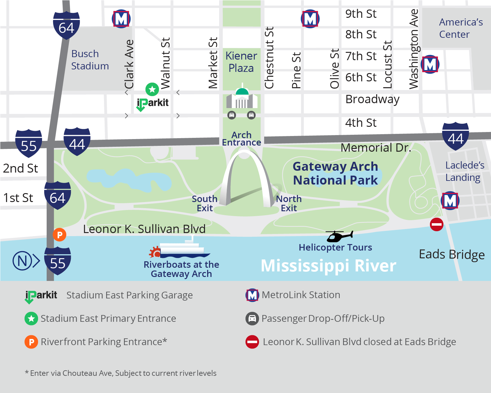 Parking Options The Gateway Arch
