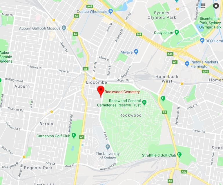 Map Of Rookwood Cemetery Map Of Rookwood Cemetery Zip Code Map