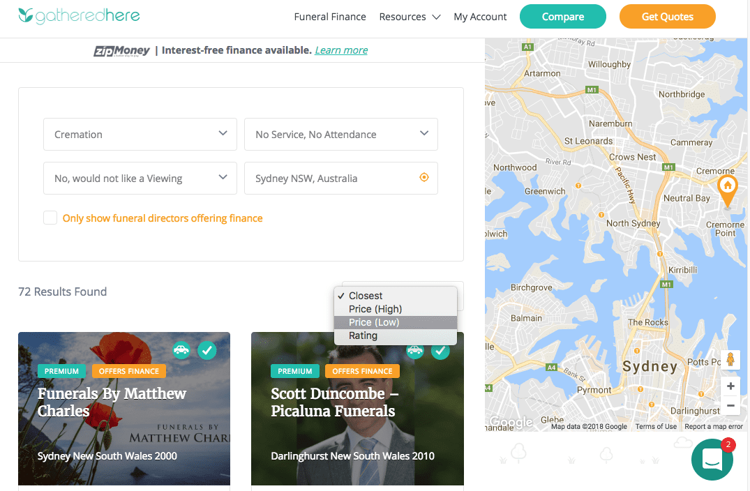 Direct Cremations Sydney 2020 Guide • Gathered Here