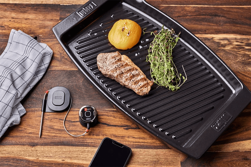 er grillfad og Igrill mini med bluetooth