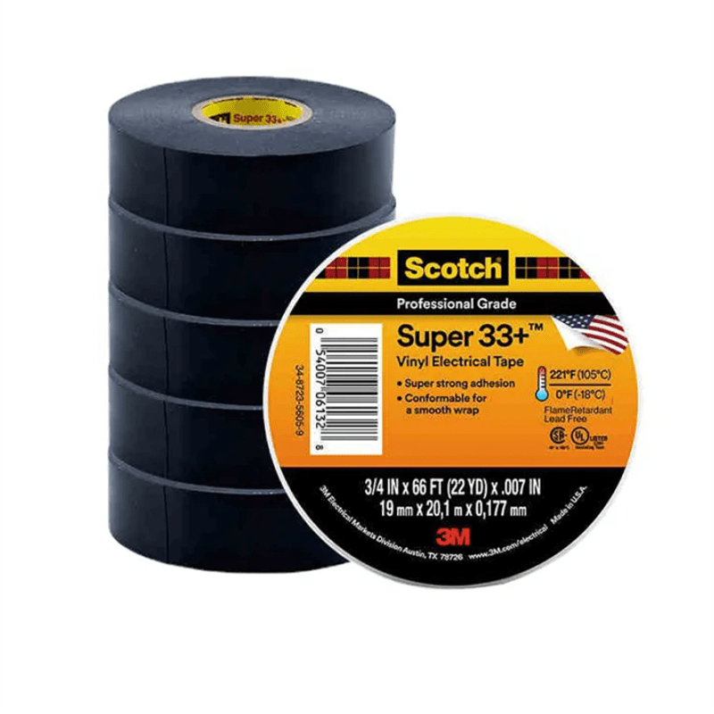 3M Scotch Super 33 Vinyl Electrical Tape for Insulation GBS Tape