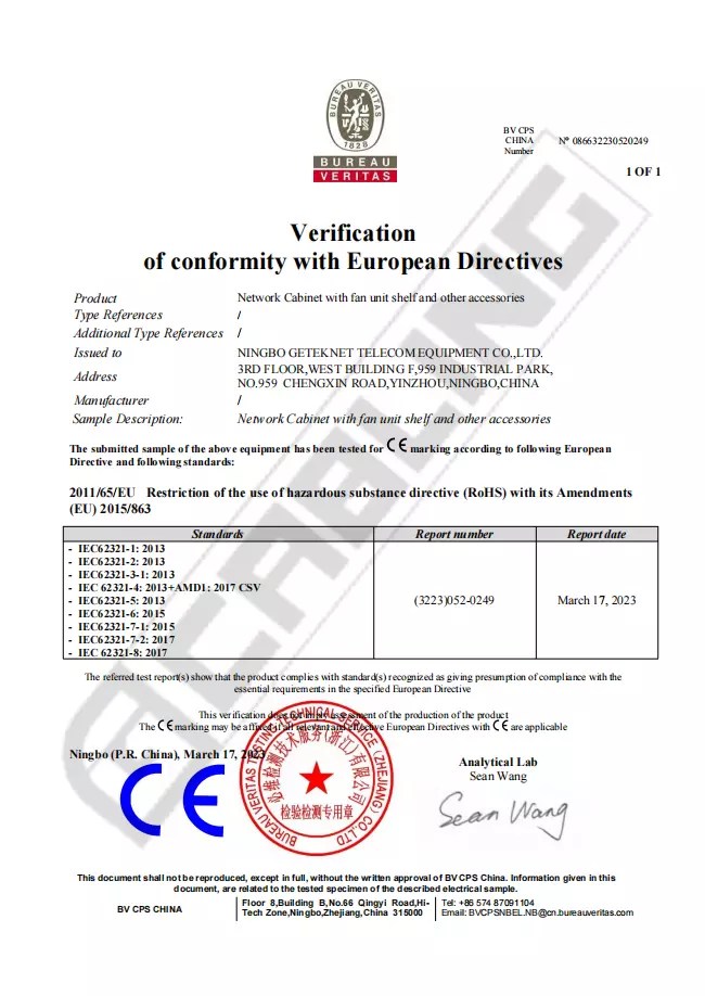 Standard & Certificate GcablingOptical Fiber Products Supplier