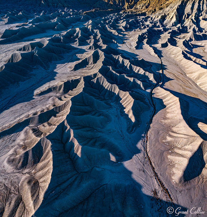 Aerial photo of Caineville Mesa near Hanksville, Utah