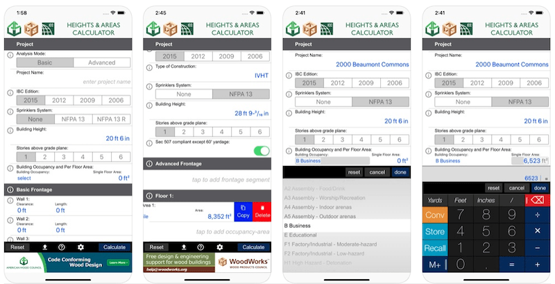 Free app Calculates Maximum Allowable Heights and Areas for Buildings