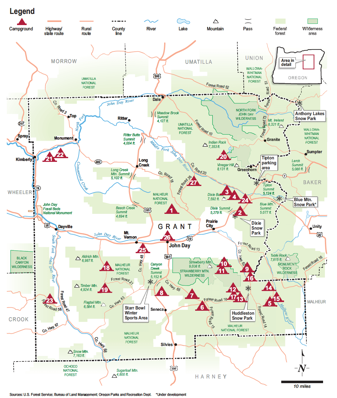 Maps Grant County Oregon Chamber of Commerce