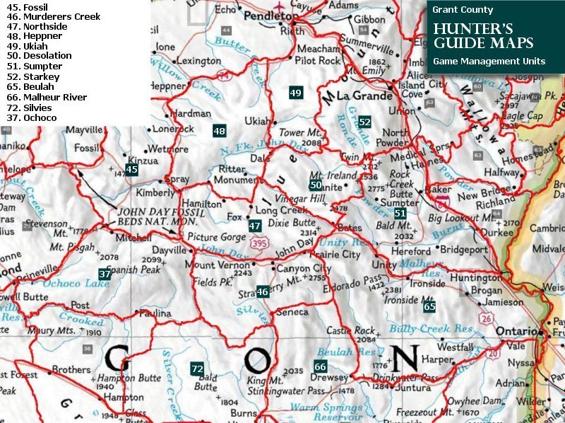 Maps Grant County Oregon Chamber of Commerce