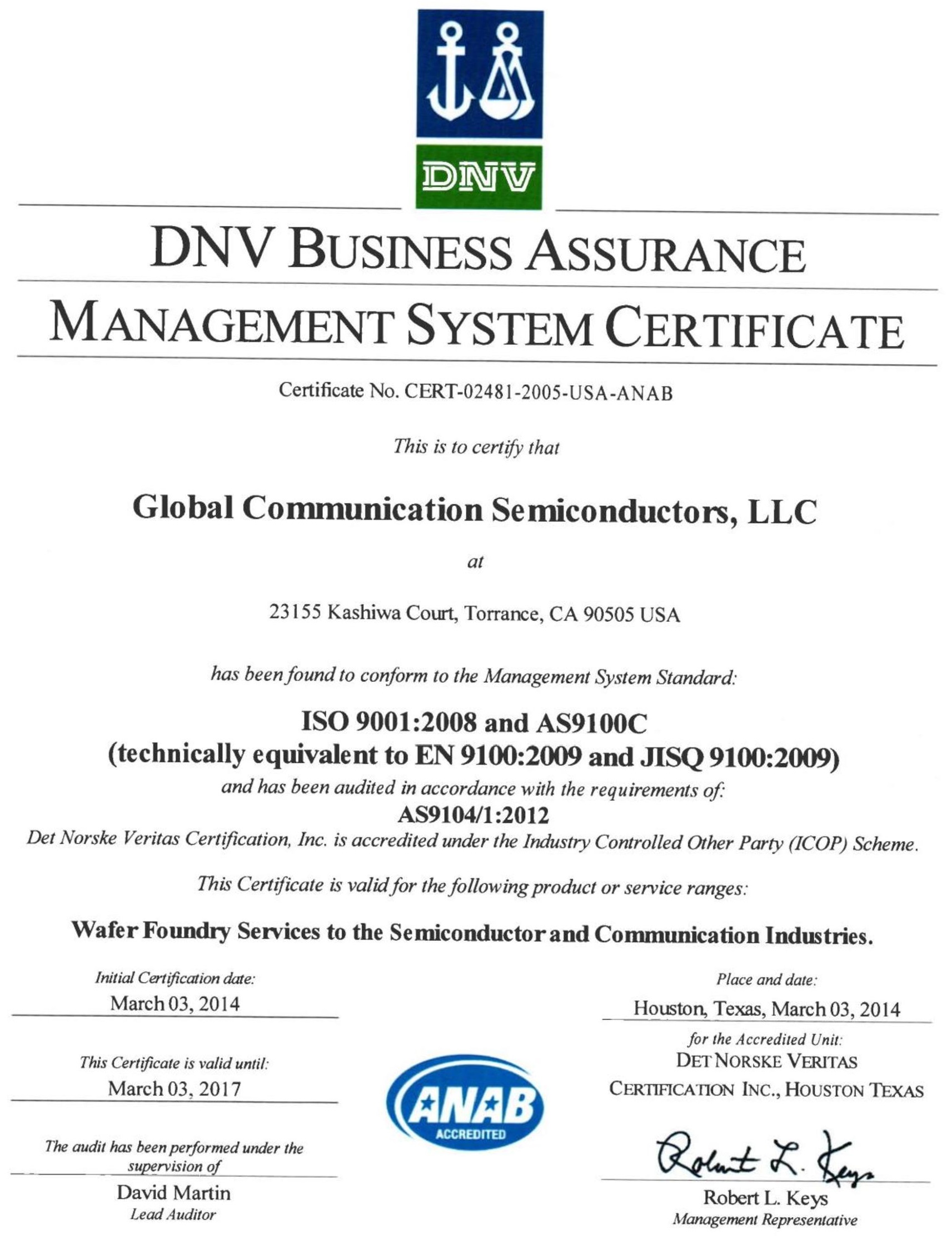 Quality Policy Statement