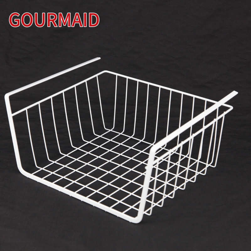 China Kitchen Pantry Black Wire Under Shelf Basket Manufacturers and Factory Suppliers