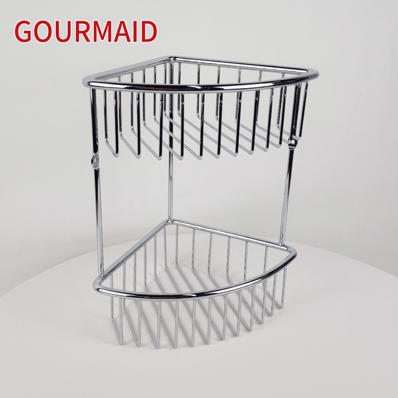 China Special Design for Free Standing Shower Caddy 2 Tier Stainless Steel Corner Shower Caddy